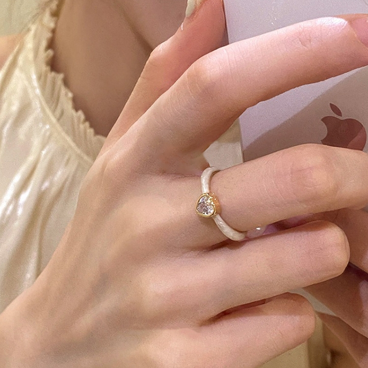 Ladies Light Luxury Pearl Butterfly Opening Adjustable Combination Ring, Specification:J2906