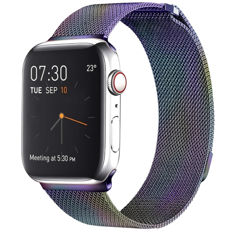 Milanese Loop Magnetic Stainless Steel Watch Band for Apple Watch Ultra 49mm&Watch Ultra 2 49mm / Series 10 46mm / 9&8&7 45mm / SE 3&SE 2&6&SE&5&4 44mm / 3&2&1 42mm(Colour)