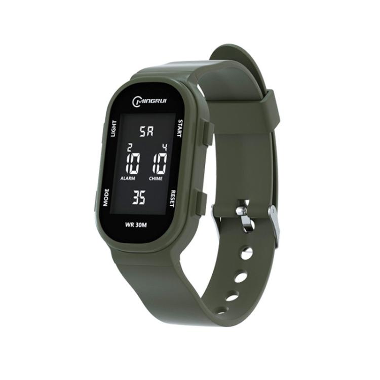MINGRUI Kids Digital Sport Watch 30M Waterproof Slim Fitness Wristband for Boys Girls with LED Backlight, Alarm, Calendar(Green)
