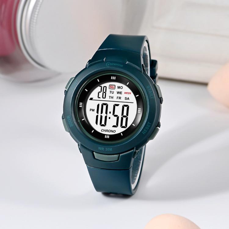 MINGRUI Kids Digital Sport Watch for Boys Girls 30M Waterproof Outdoor Electronic Watches with LED Backlight, Alarm, Stopwatch, Calendar Date(Ink Green)