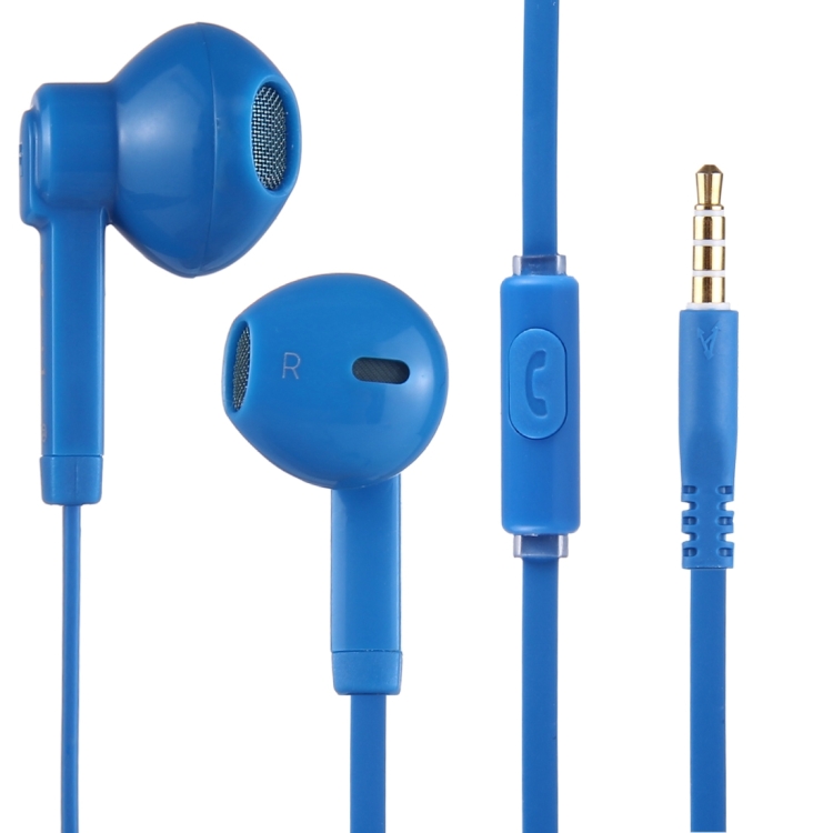 Mosidun Noodle Style High Performance In-Ear Headphones (with Mic) for iPhone /iPod / iPad /Samsung Galaxy SIII / i9300 / N7100 / i9100 / i8190, Length: 1.2m(Blue)