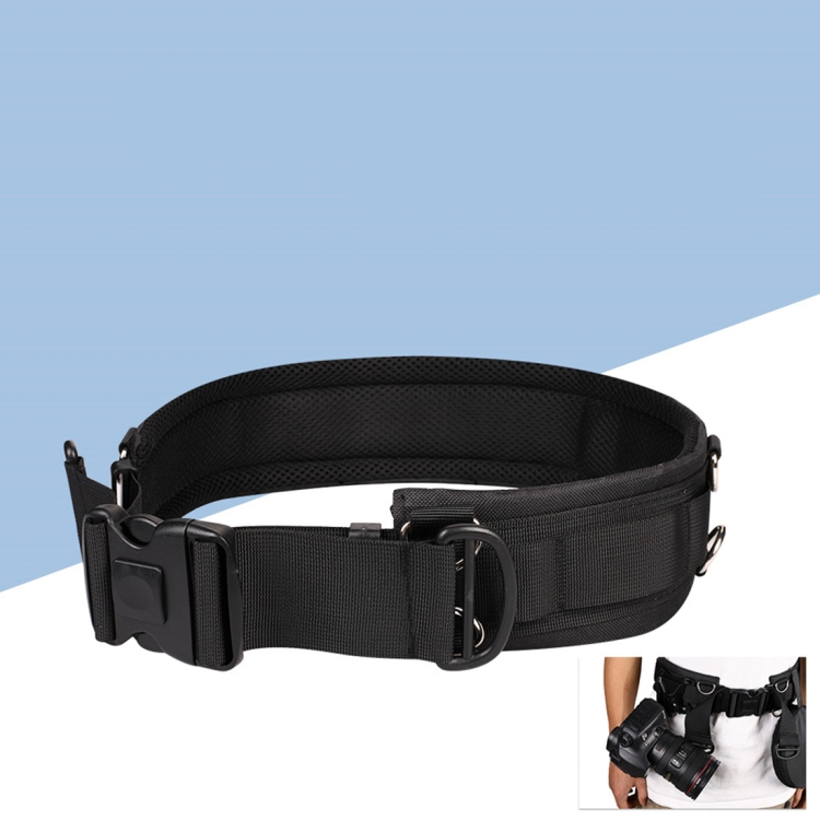 Multifunctional Wide Outdoor Casual Photography Mountaineering Belt(Black)