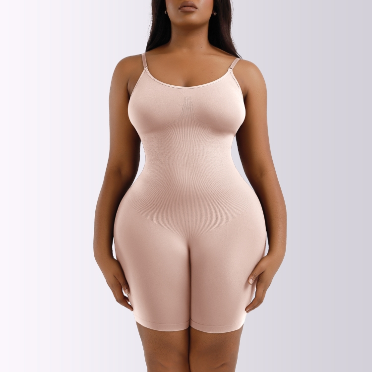 One-piece Hip Lifting Seamless Body Shaper Ladies Corset Waist Belly Pants, Size: L(Complexion)