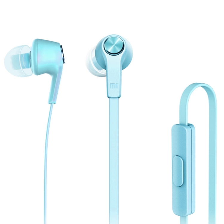 Original Xiaomi HSEJ02JY Basic Edition Piston In-Ear Stereo Bass Earphone With Remote and Mic for iPhone, iPad, iPod, Xiaomi, Samsung, Huawei and Other Android Smartphones(Blue)