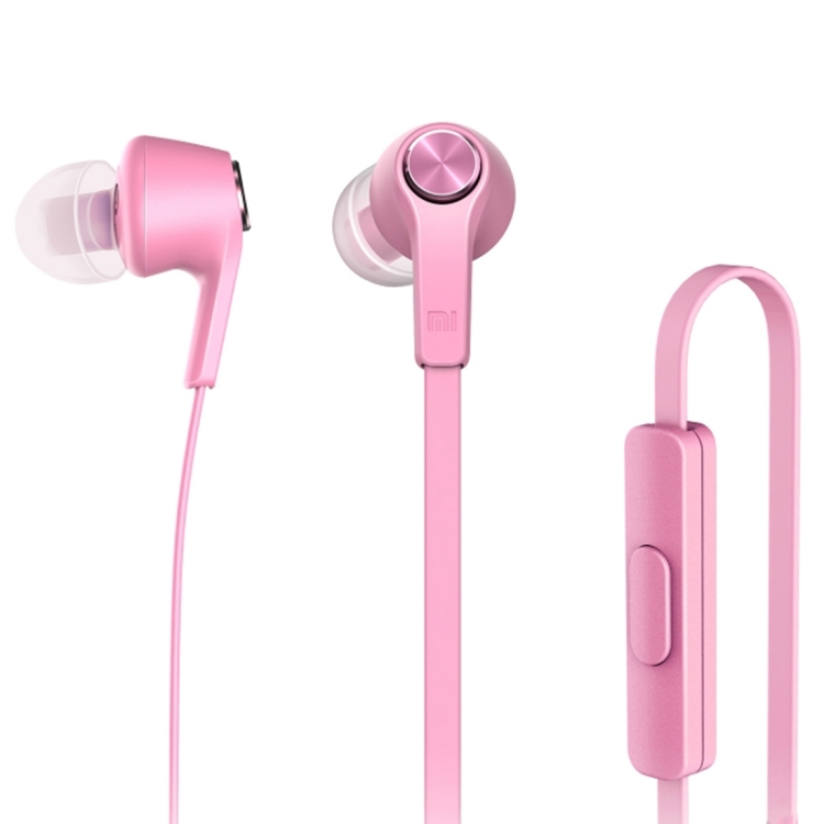 Original Xiaomi HSEJ02JY Basic Edition Piston In-Ear Stereo Bass Earphone With Remote and Mic for iPhone, iPad, iPod, Xiaomi, Samsung, Huawei and Other Android Smartphones(Pink)