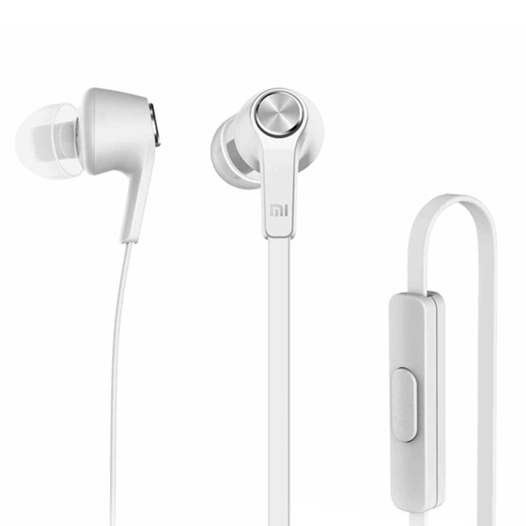 Original Xiaomi HSEJ02JY Basic Edition Piston In-Ear Stereo Bass Earphone With Remote and Mic for iPhone, iPad, iPod, Xiaomi, Samsung, Huawei and Other Android Smartphones(Silver)