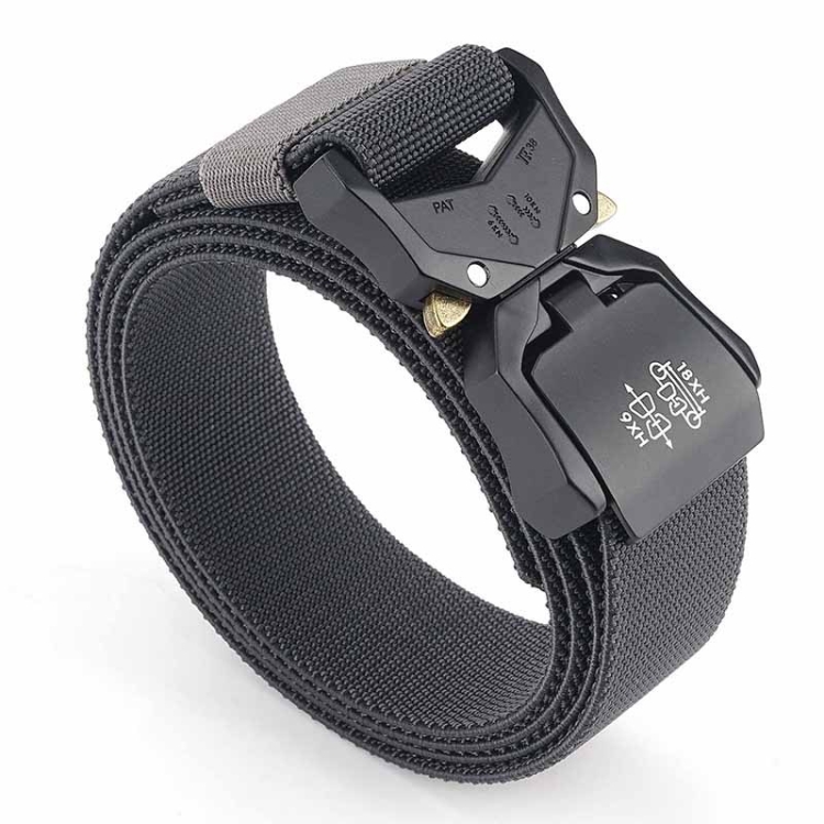 Outdoor Aluminum Alloy Lightweight Stretch Woven Belt(110cm Dark Gray)