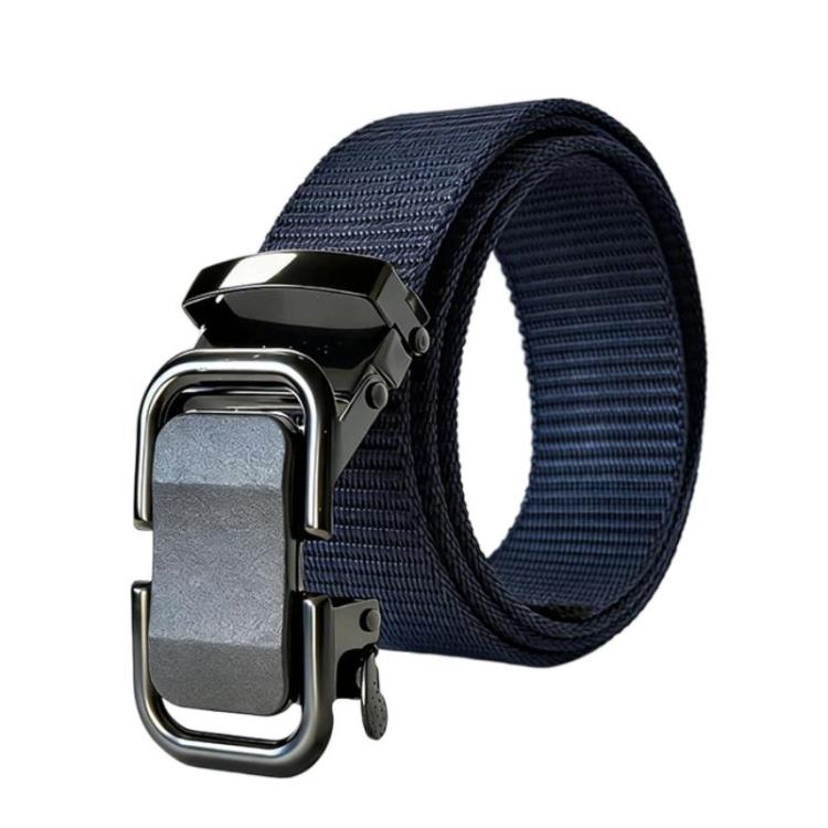 Outdoor Soft Durable Woven Denim Waistband, Color: Figure-eight Buckle Blue(120cm)