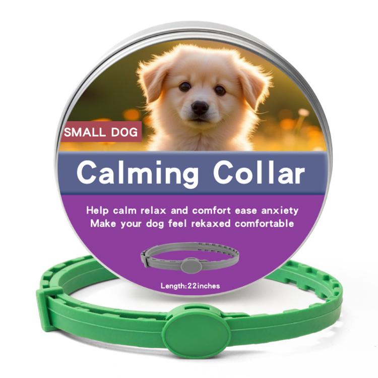 Pet Deworming Calming Collar Fleas Ticks Removing, Aluminum Box Packing, Model:56cm For Puppy(Green)