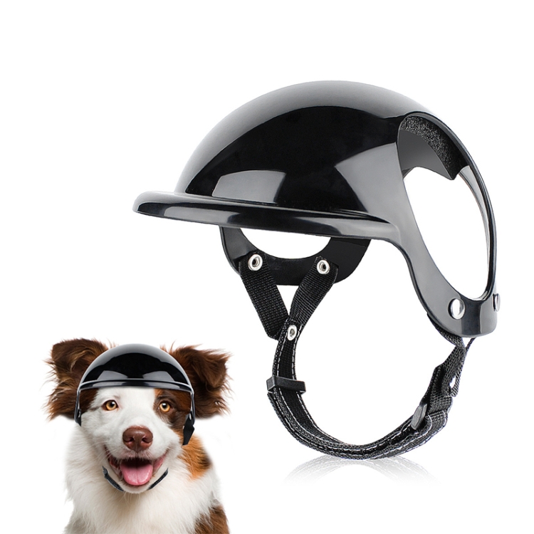 Pet Helmet Hat Dog And Cats Accessories, Size: L(Black)
