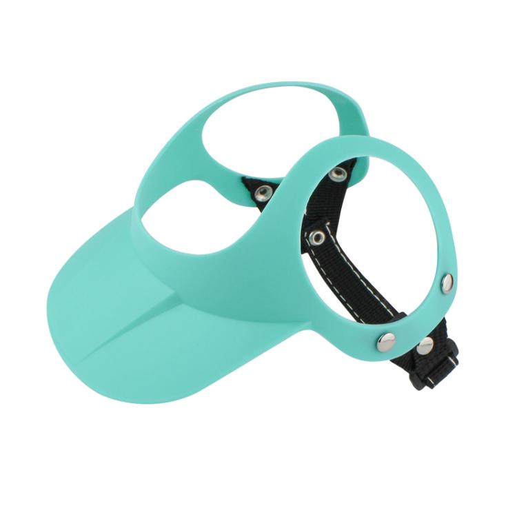 Pet Sun Hat Accessories Small Dog Exposed Ears Outdoor Sun Shade Hat(Blue S)