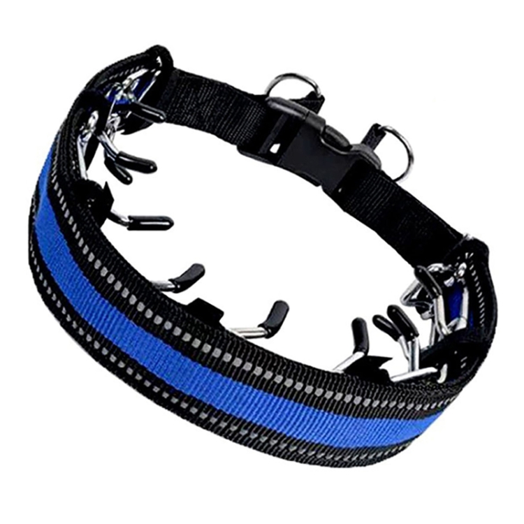 Pet Training Stimulating Chain Collar Anti-Burst Punch Dog Corral, Size: S(Blue)