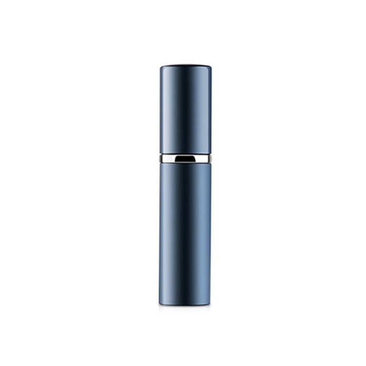 Portable Mini Refillable Glass Perfume Fine Mist Atomizers with Metallic Exterior, 5ml(Blue)