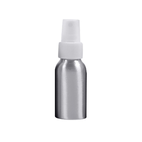 Refillable Glass Fine Mist Atomizers Aluminum Bottle, 50ml(White)