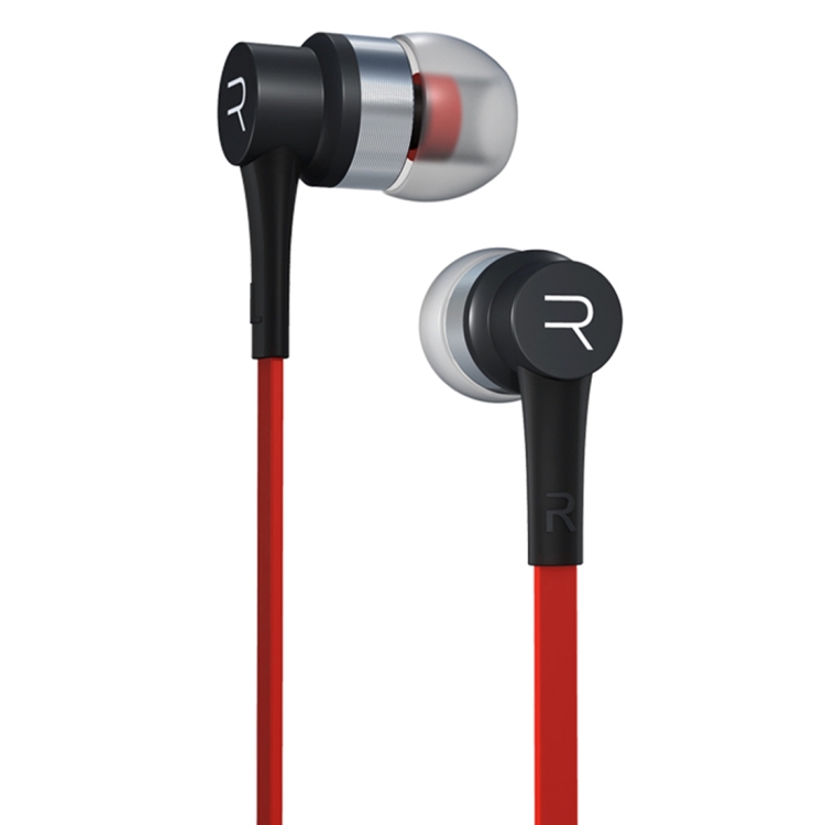 REMAX RM-535i In-Ear Stereo Earphone with Wire Control + MIC, Support Hands-free for iPhone, Samsung, HTC, Motorola, MEIZU (Red + Black)
