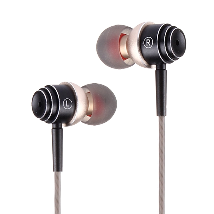 REXSO High Quality Stereo HiFi Wire Control Sports Earphone In-ear Headphone with HD Microphone & Hands-free Calls for iPhone & Android and other Devices with 3.5mm Earphone Port(Black)