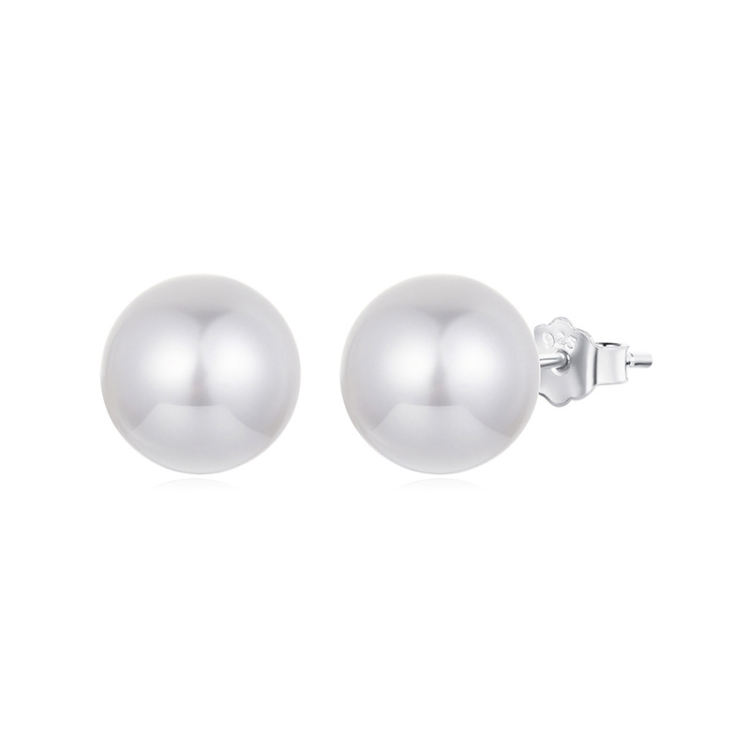 S925 Sterling Silver Elegant Seashell Earrings(10mm)