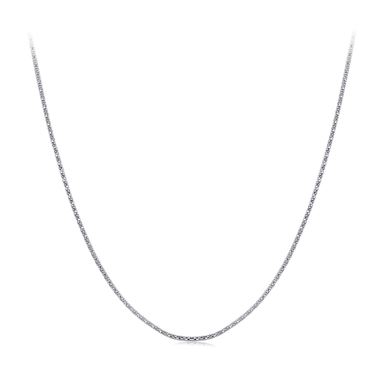 S925 Sterling Silver Platinum-Plated Meteorite Necklace(BSA010)