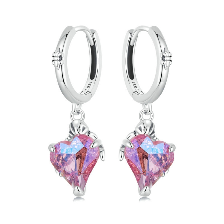 S925 Sterling Silver Skull Hand Love Earrings for Women(SCE1705)