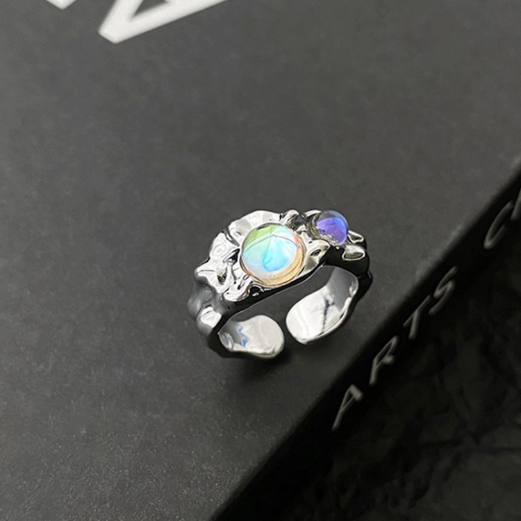 S925 Sterling Silver Vintage Ring Chain Jewelry, Color: J2982