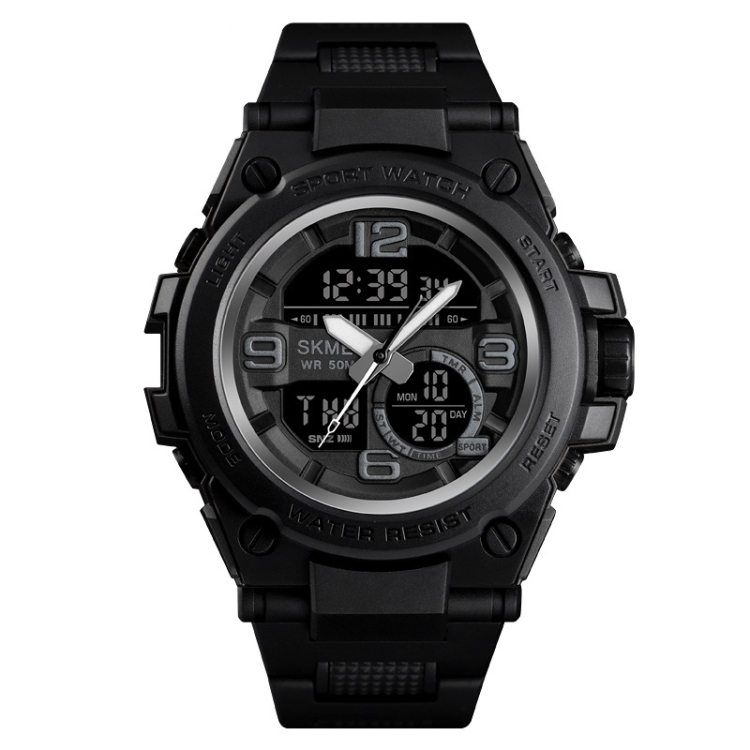 SKMEI 1452 Outdoor Sports Electronic Watch Multifunctional Waterproof Watch(Black)
