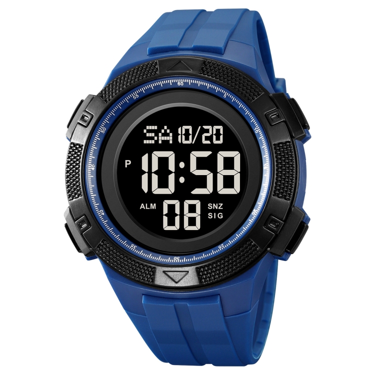 SKMEI 2078 Multifunctional Men 50M Waterproof Sports Fashion Digital Wrist Watch(Dark Blue)