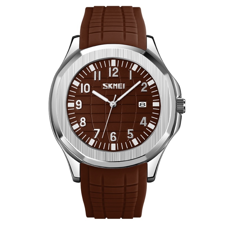 SKMEI 9286 Outdoor Sports Multifunctional Men Waterproof Quartz Watch(Coffee)