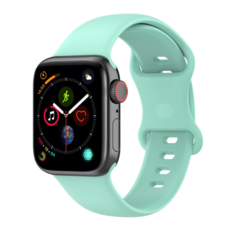 Small Size Silicone Watch Band For Apple Watch Series 9&8&7 41mm / SE 3&SE 2&6&SE&5&4 40mm / 3&2&1 38mm(Teal)