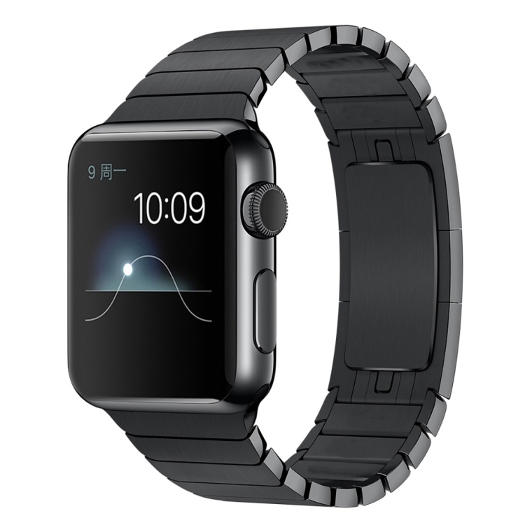 Stainless Steel Watch Band For Apple Watch 42mm / 41mm / 40mm / 38mm (Black)