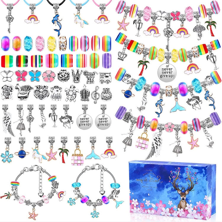 T-15 112 In 1 Handmade Colorful Crystal Children DIY Bracelet(Set)
