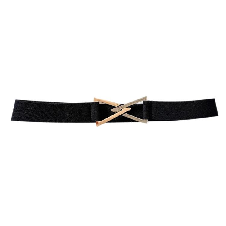 Triangle-shaped Buckle Belt For Slimming Flattering Waistline(Black)