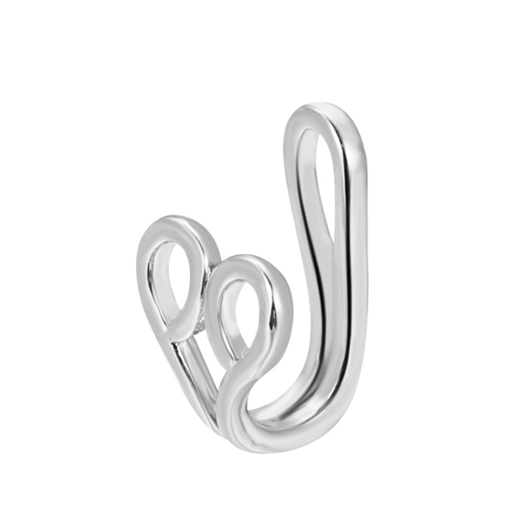 U-shaped Nose Clip Copper Inlaid With Zircon Nose Decoration, Color: G-189 Silver