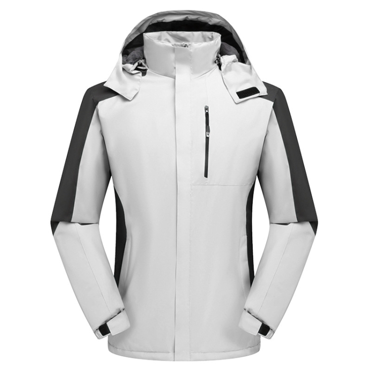 Women Winter Fleece Windproof Warm Jacket Outdoor Waterproof Breathable Mountaineering Clothing, Size: XL(White)