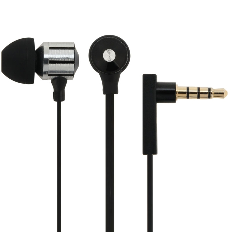 XIKDUN CK-840 3.5mm Plug Noodle Wire Style In-ear Stereo Earphone with Microphone for  iPhone 6 & 6 Plus, iPhone 5 & 5S & 5C, iPhone 4 & 4S, Other Phones(Black)