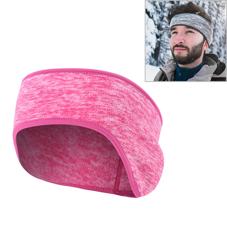 YIPINU JE-B Winter Riding Turban Sports Warm Ear Protection Headband(Rose Red)